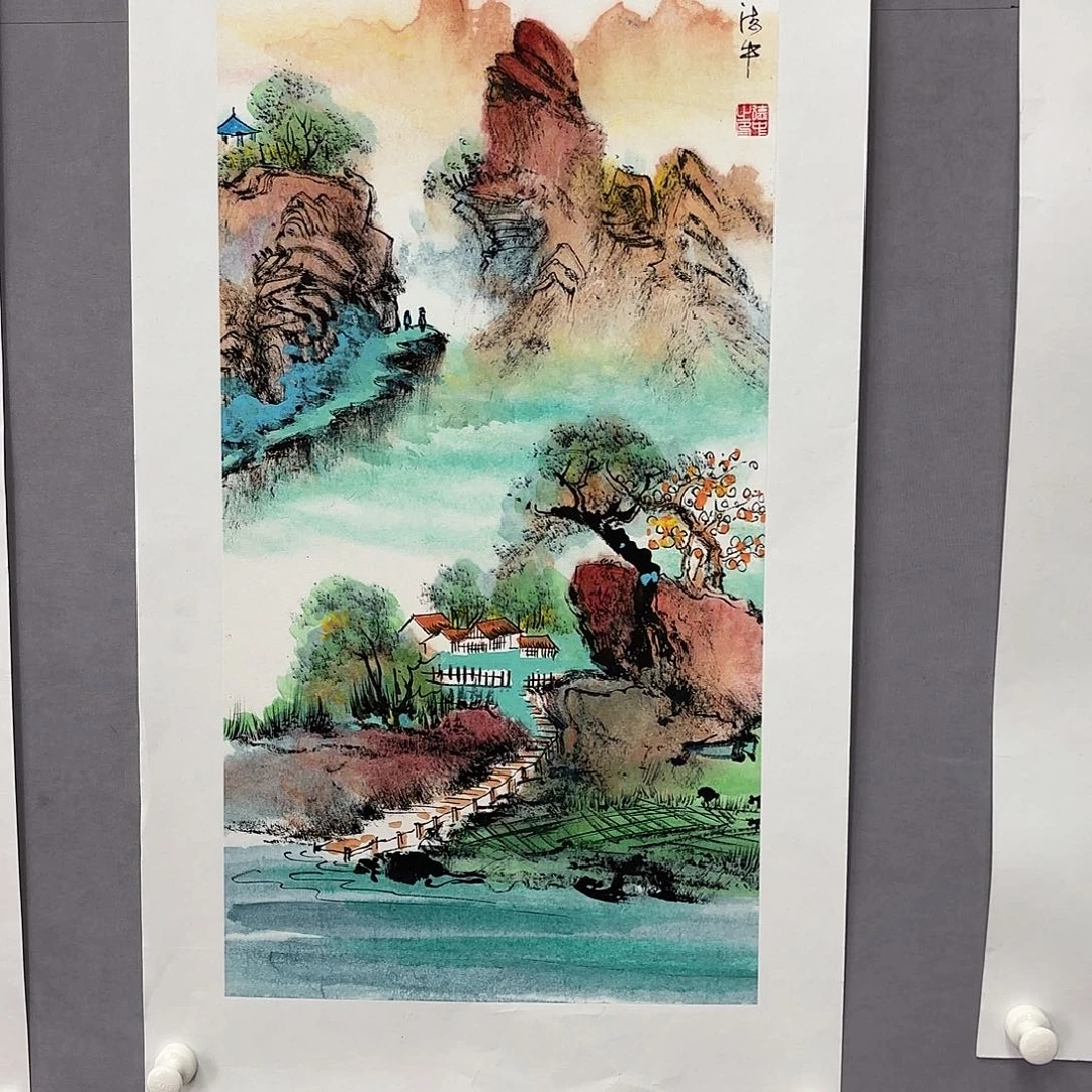国画艺术家真人手绘