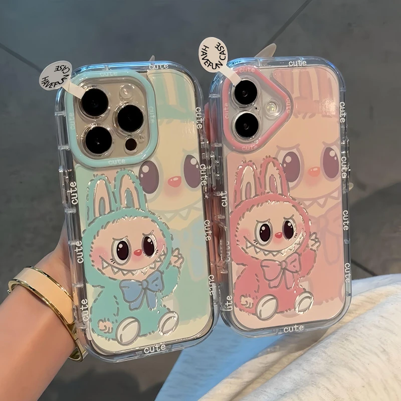 拉布布适用苹果16promax羽纱手机壳iPhone情侣华为vivo小米15oppp