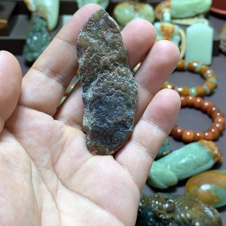 临***者岫岩河磨玉（透闪石质玉）未镶嵌挂件