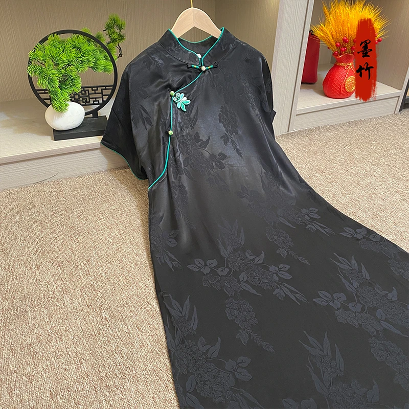 【问萍】新中式中国风时尚国潮高级私人定制版女装连衣裙轻奢气质