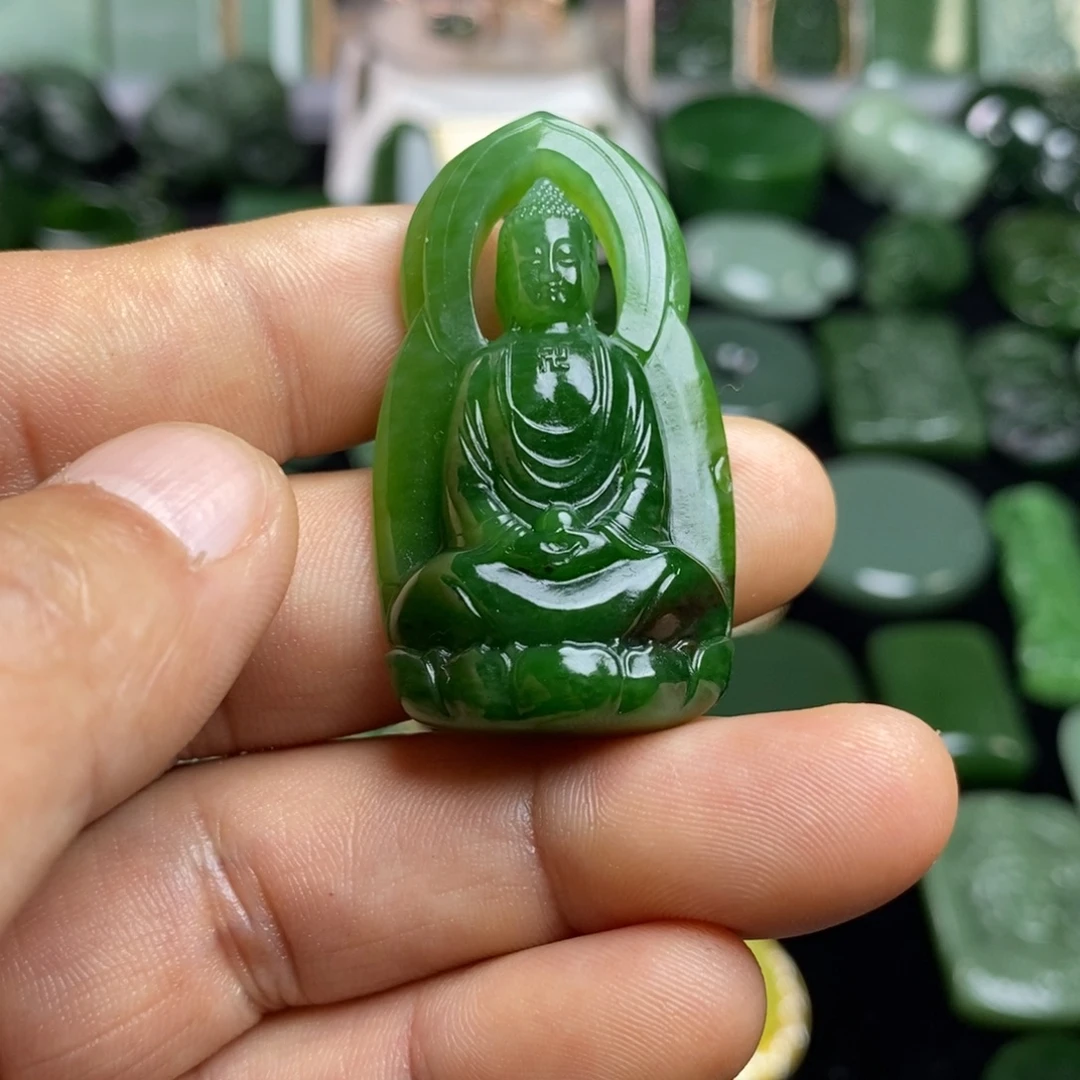 和田玉（碧玉）未镶嵌颈饰