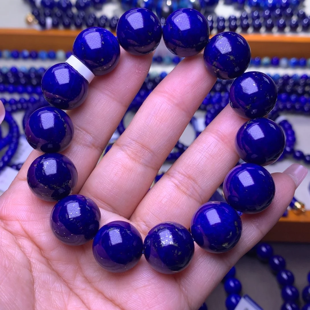 青金石未镶嵌手串15.5m