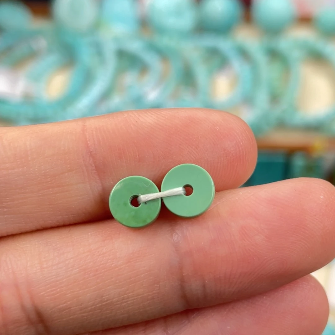 绿松石未镶嵌挂件