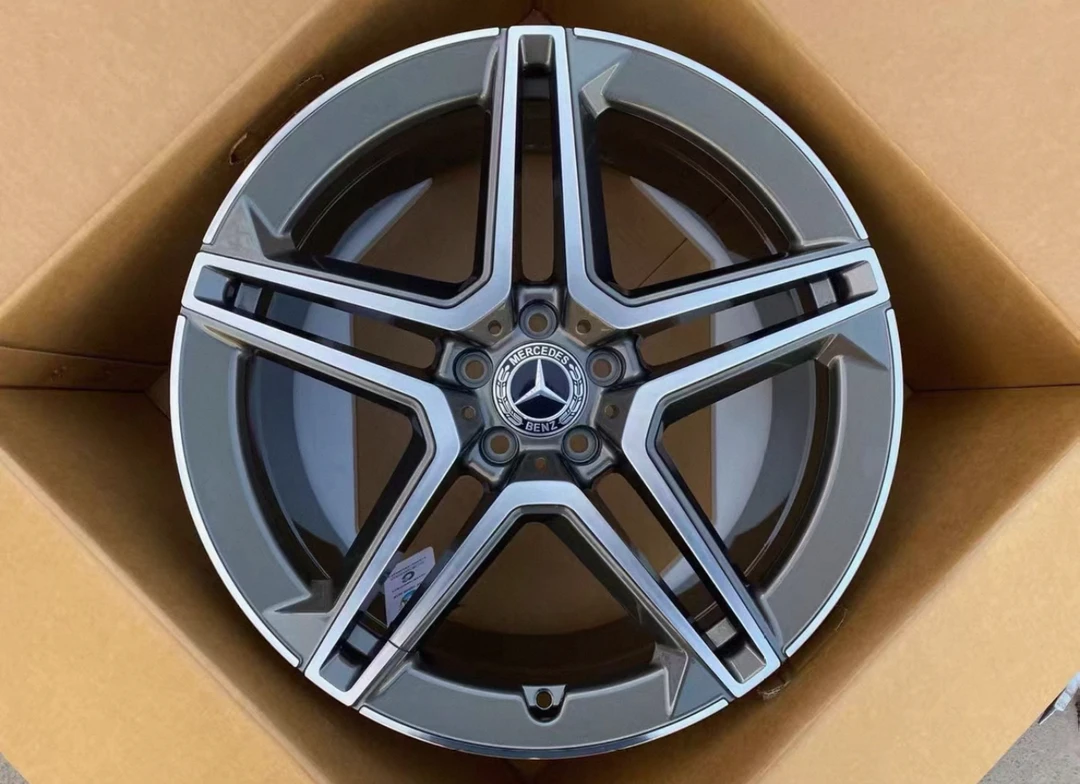 奔驰GLS450五角星原厂同款锻造轮毂20寸21寸适配：奔驰GLE GLS GLB