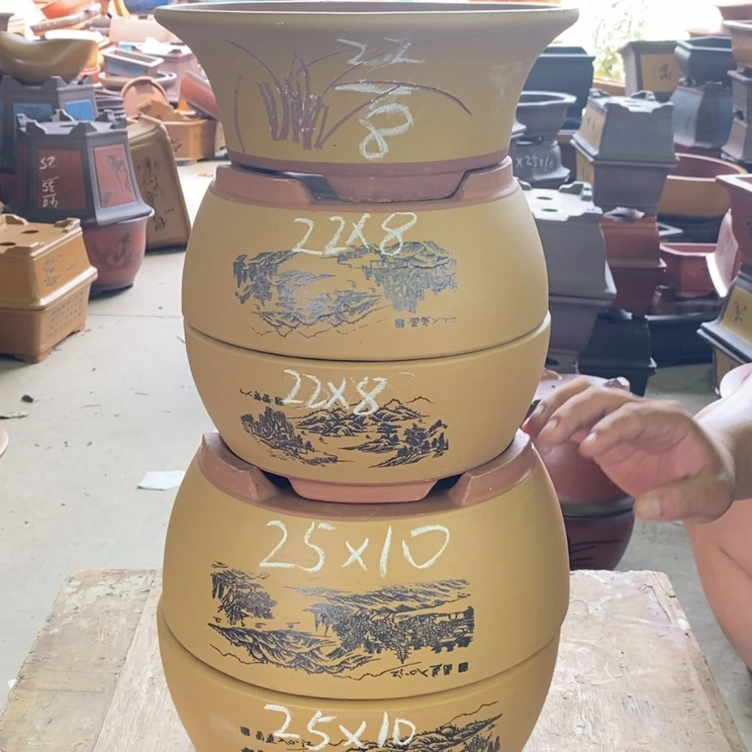 紫砂花盆紫砂紫砂