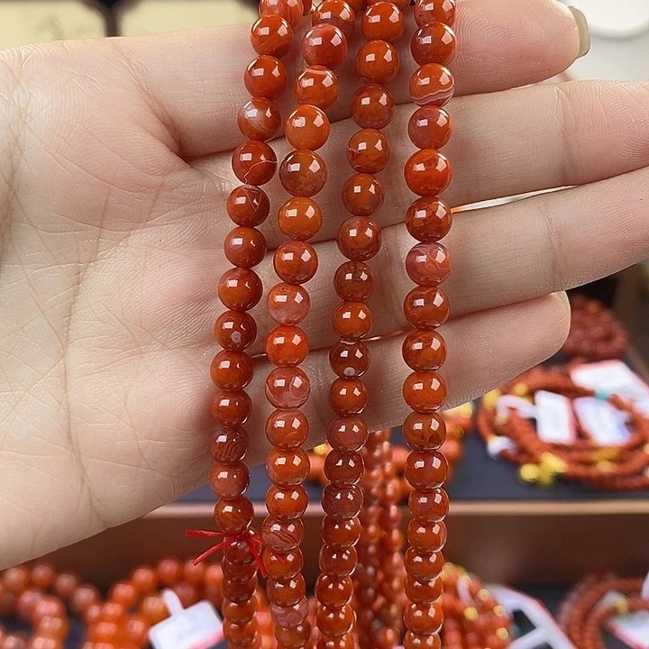 南红玛瑙未镶嵌手链