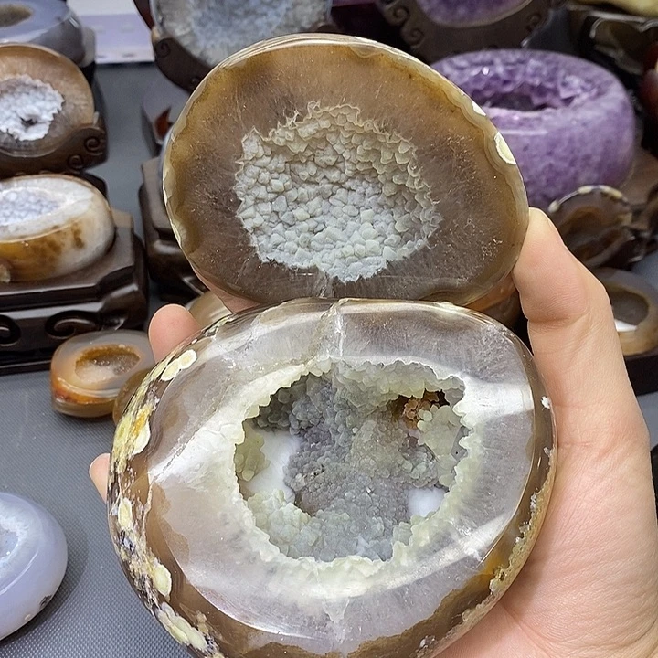 紫晶未镶嵌摆件聚宝盆