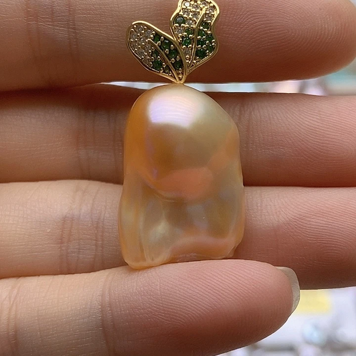 淡水珍珠未镶嵌吊坠(不含链)