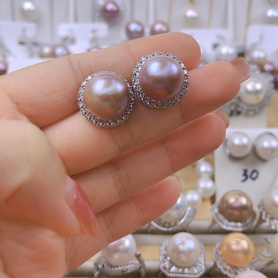 未镶嵌耳饰淡水珍珠