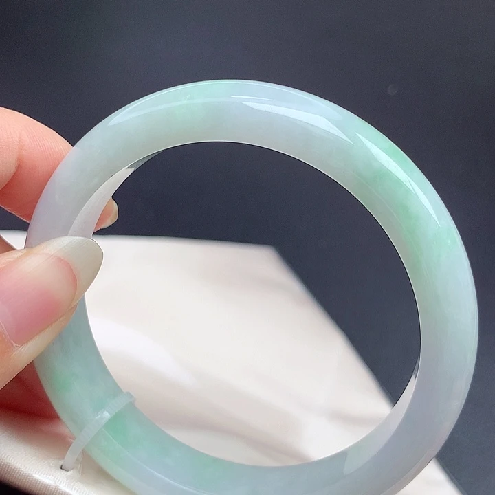 翡翠未镶嵌手镯57.6圈口