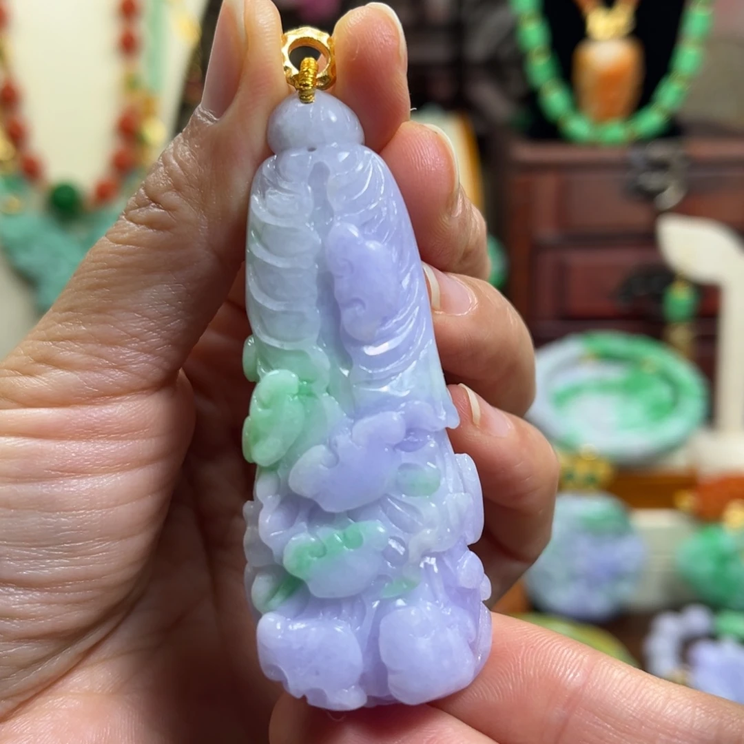 翡翠未镶嵌颈饰天然翡翠