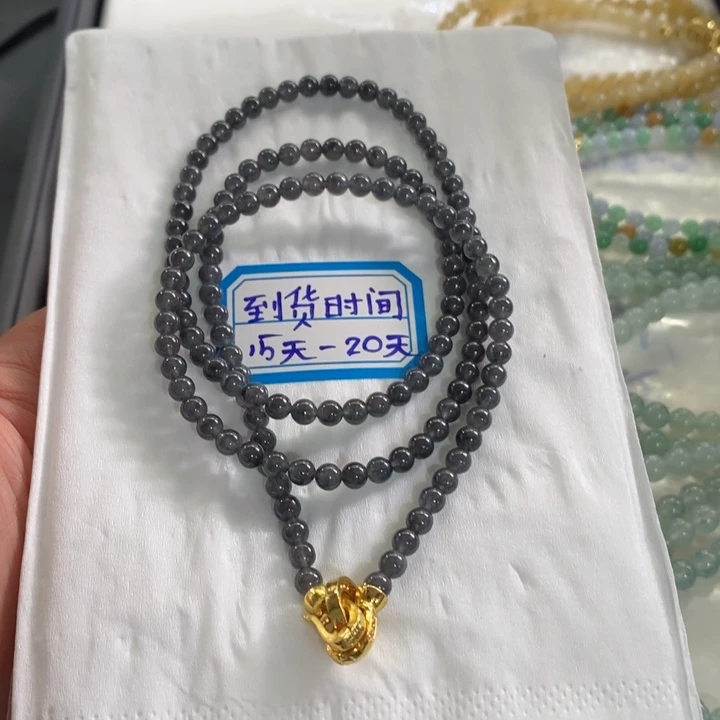 未镶嵌定制翡翠缅甸翡翠a货冰乌鸡手链项链卡4.2精品