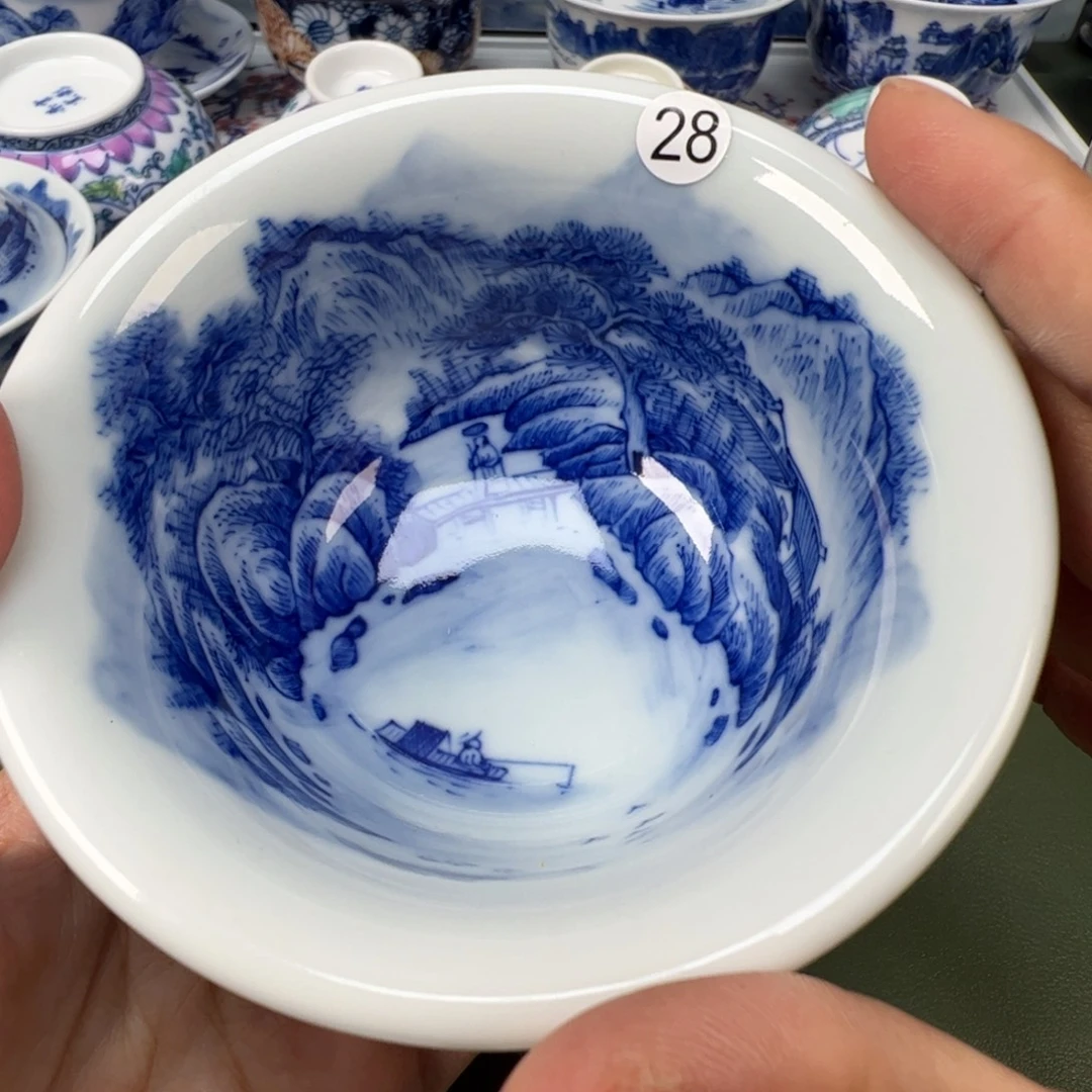 陶瓷景德镇纯手工纯手绘茶具木木28