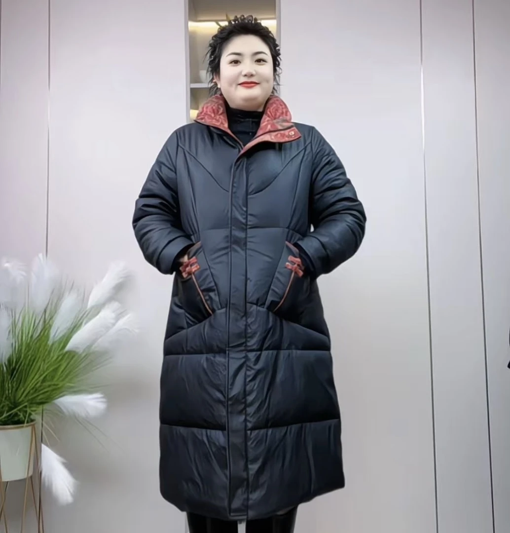 新中式大码加厚皮棉衣民族风皮棉衣