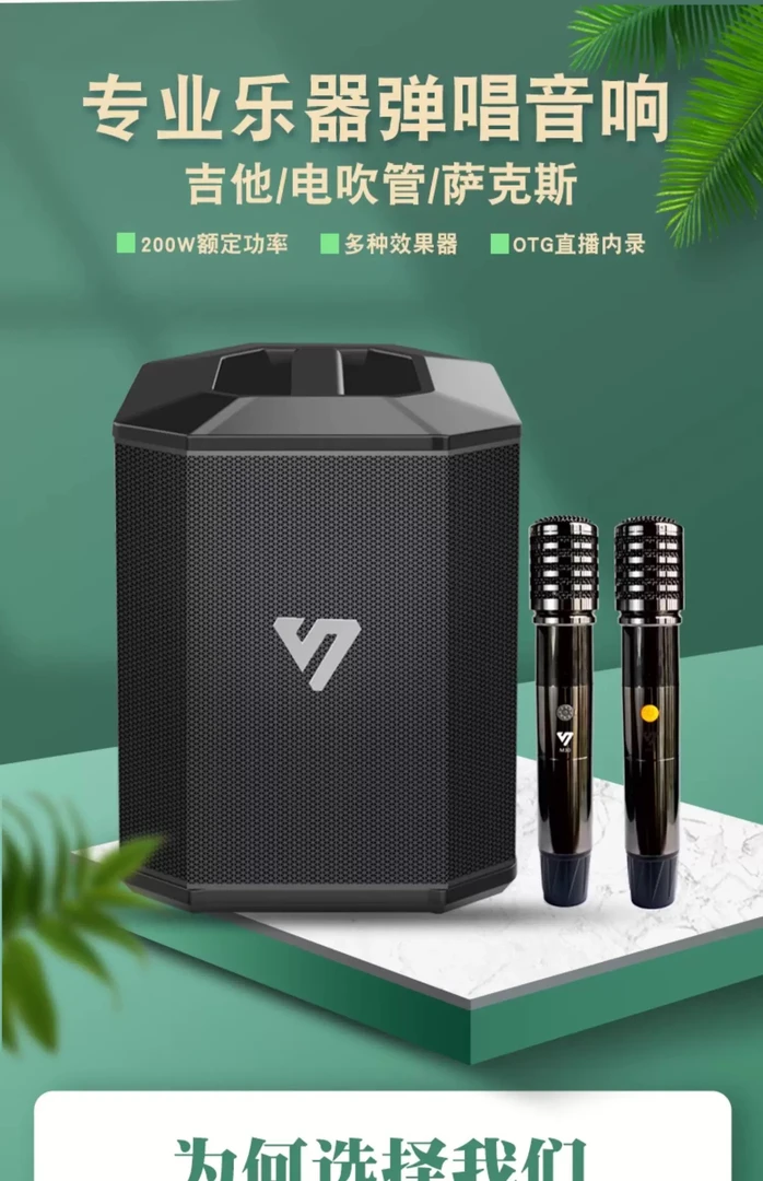 新款声优S30音响户外K歌直播内录蓝牙大功率萨克斯电吹管乐器演奏