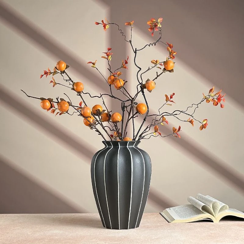 阿毛花瓶摆件插花创意艺术感陶瓷复古美式（一物一拍）