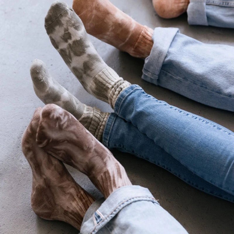 袜子潮袜合集扎染手工袜