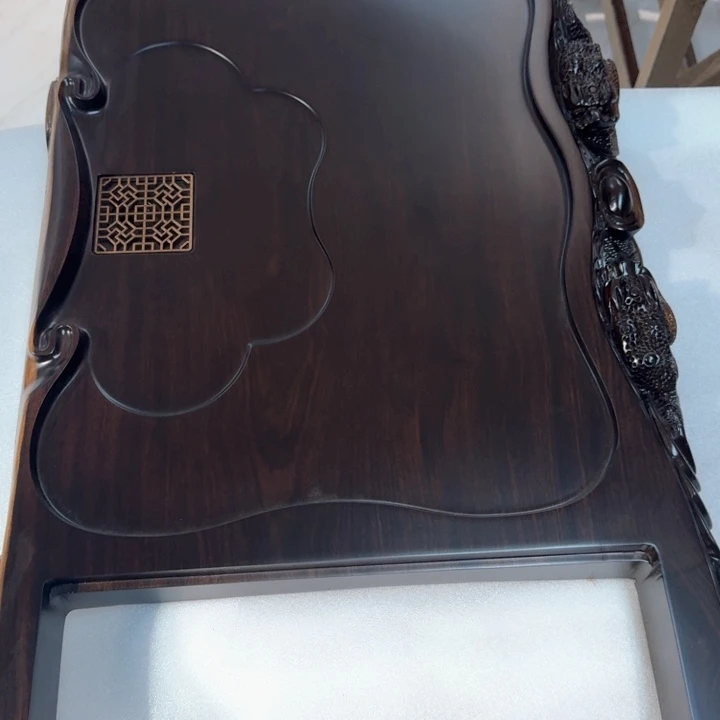 正品黑檀木实木茶盘87/45