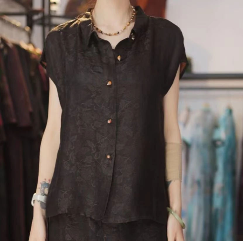 【沉香上衣】新中式国风休闲气质百搭提花上衣