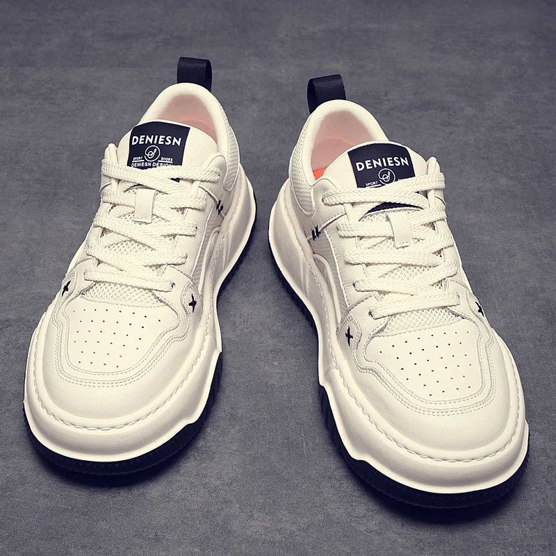 Louis Fordea/路易弗狄轻奢男鞋小白鞋季潮流透气轻奢小白休闲鞋