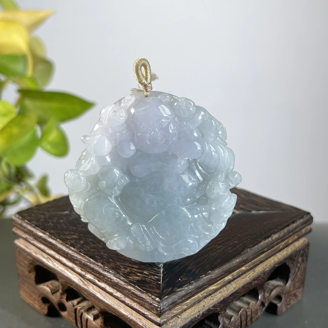 JYA23-131 天然翡翠缅甸A货  弥勒佛