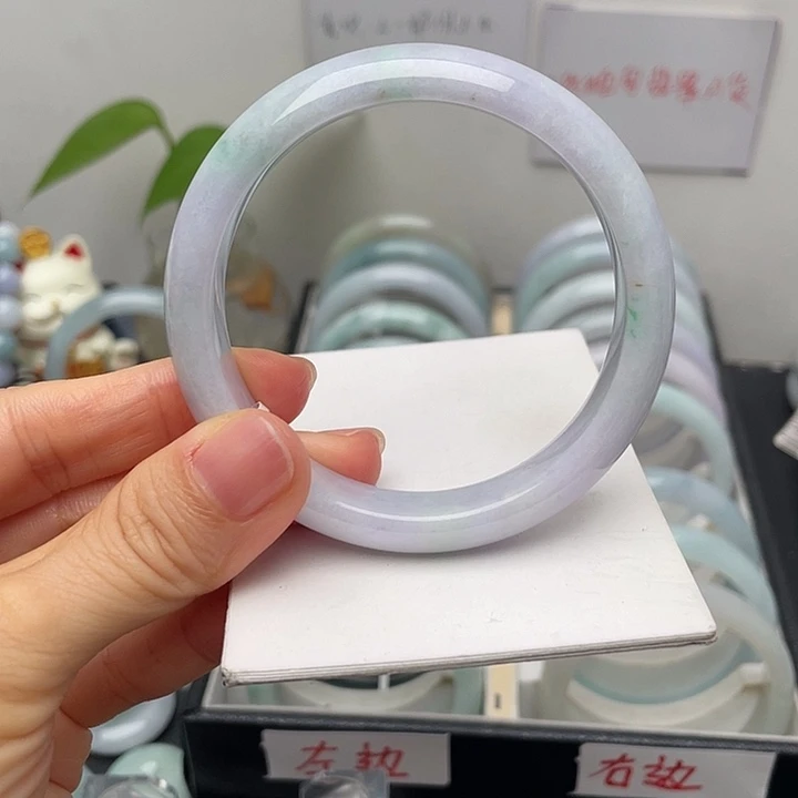 翡翠未镶嵌手镯57正圈