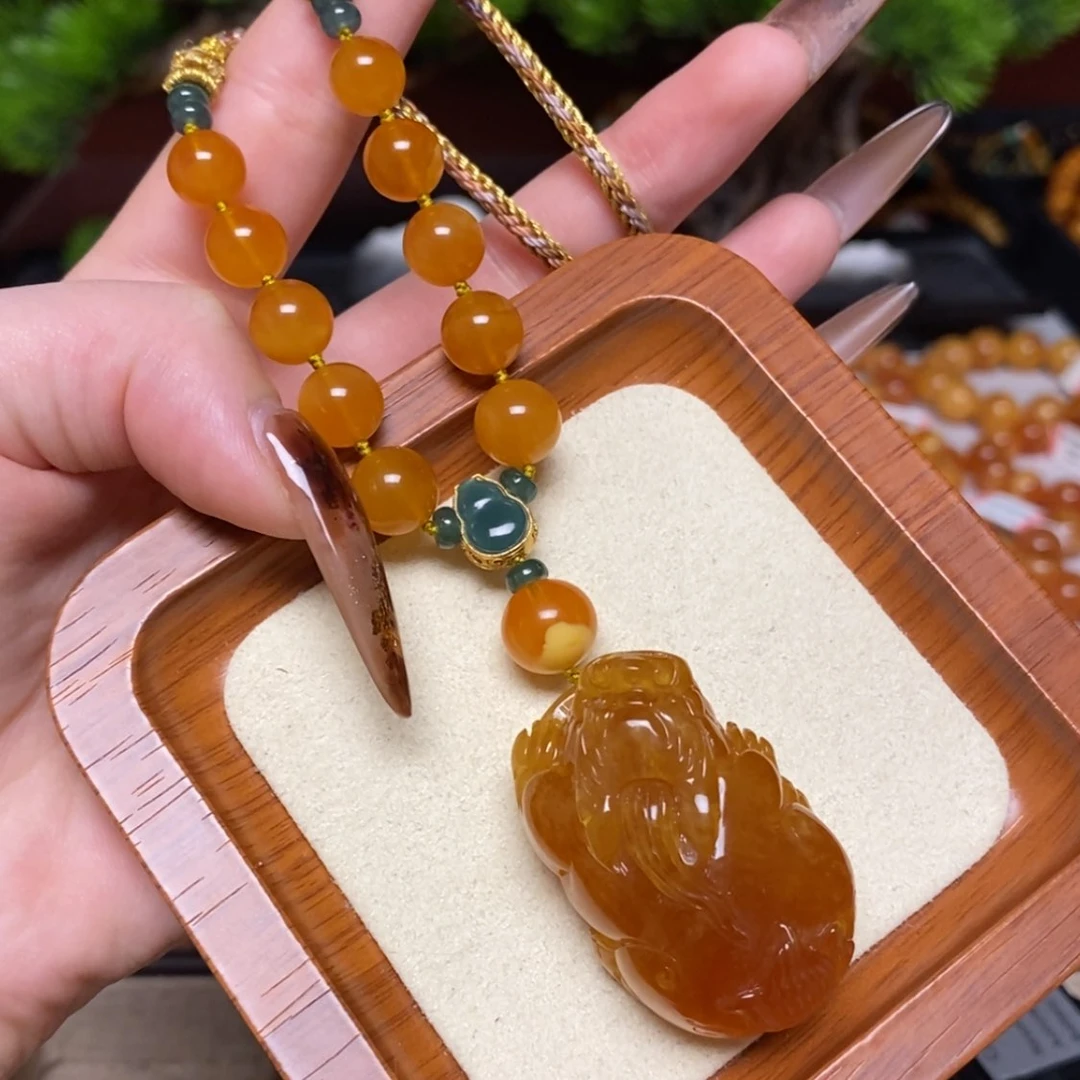 【闪购商品】蜜蜡颈饰未镶嵌项链