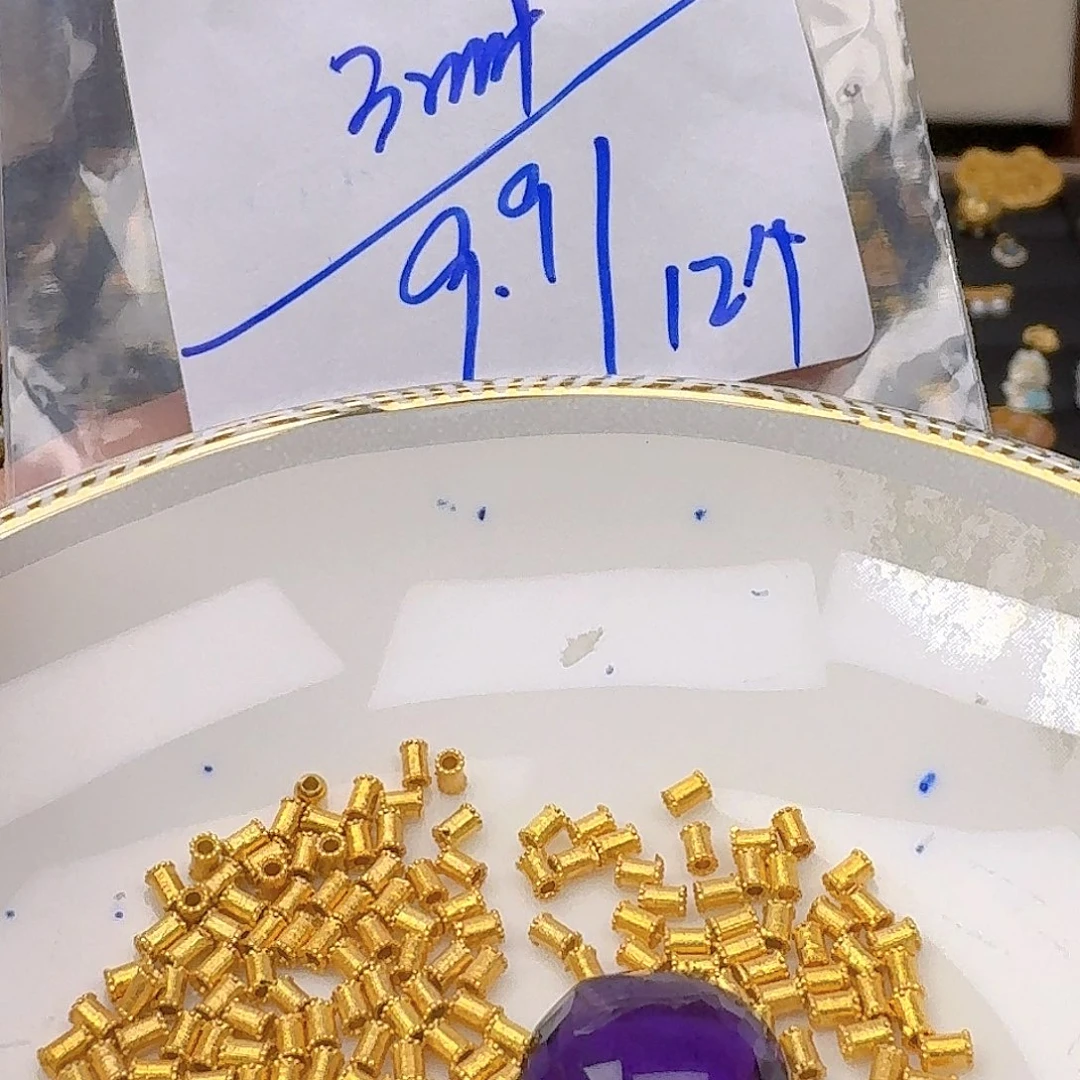 银S925镶嵌紫晶颈饰紫水晶925镶嵌84