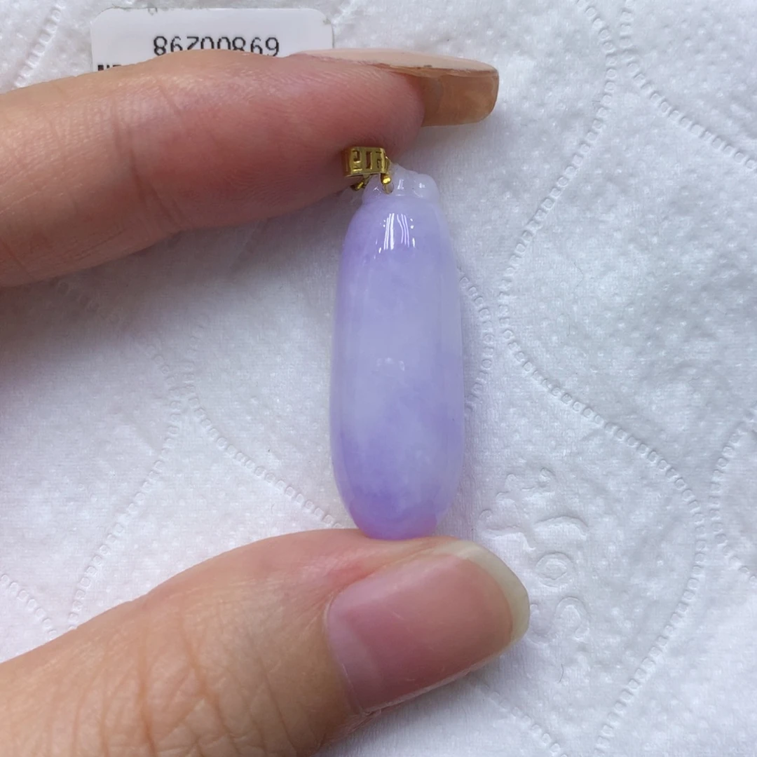 颈饰18K金镶嵌翡翠