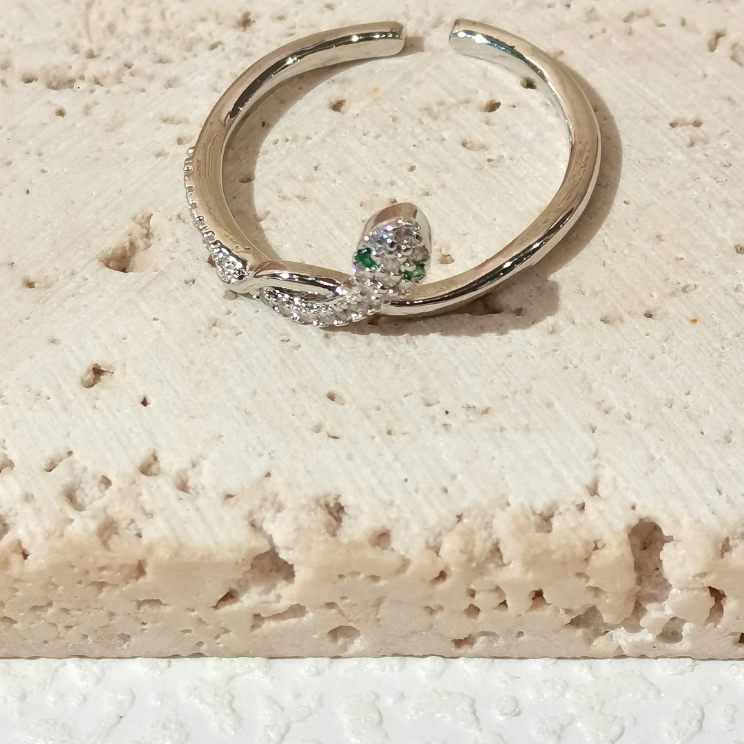 合金戒指 甜可饰品 时尚百搭蛇形戒指