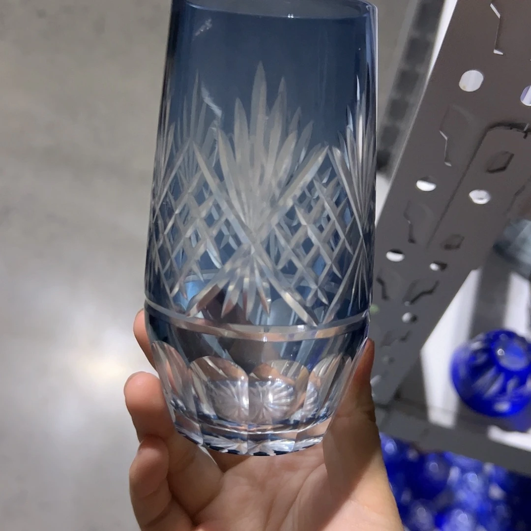 水晶玻璃高脚款微瑕一个