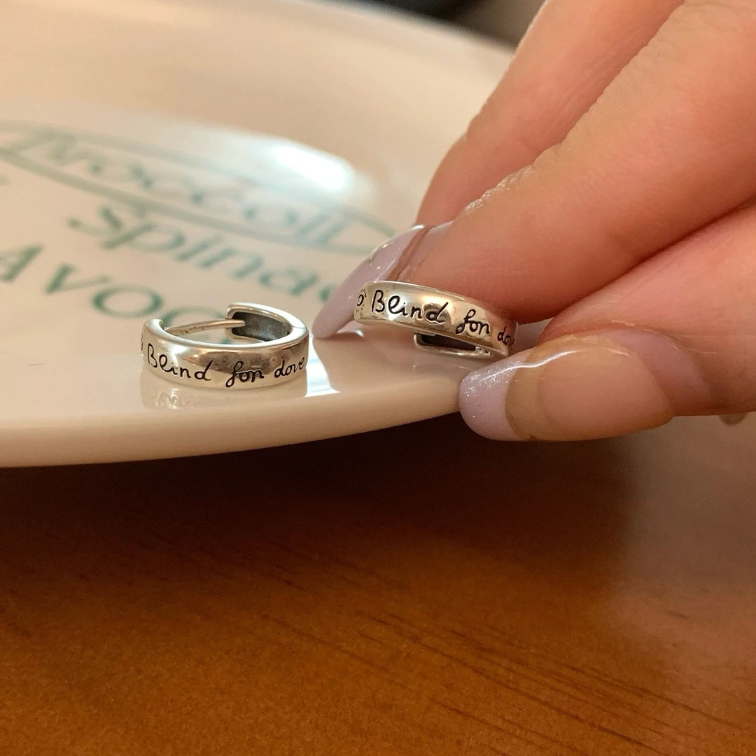 铜合金耳饰 D2087潮流新款复古重工耳扣高级感百搭耳饰