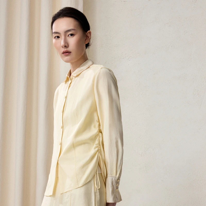 EXCEPTION撞料收腰衬衫AA25-C1F01