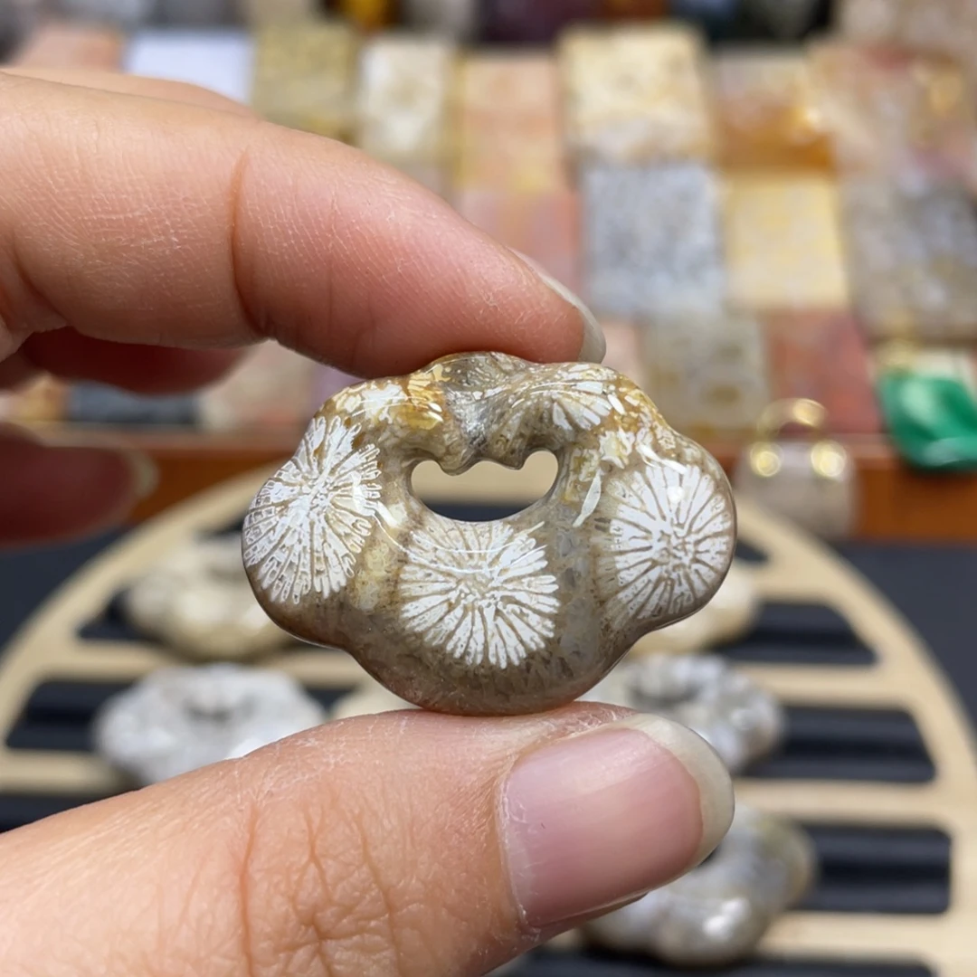 硅化玉未镶嵌颈饰k55