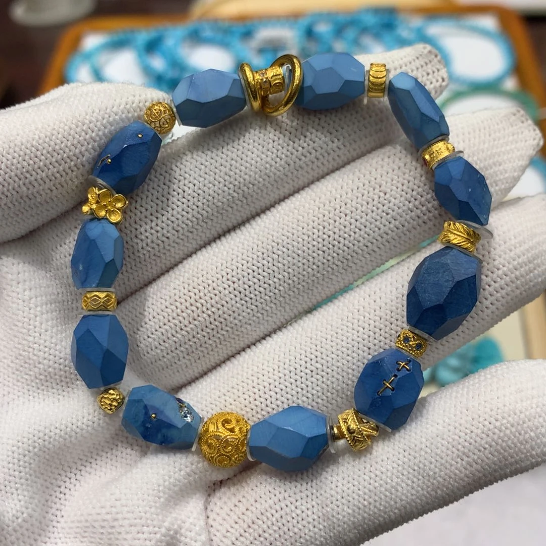 绿松石珠宝奇石未镶嵌钻切无相