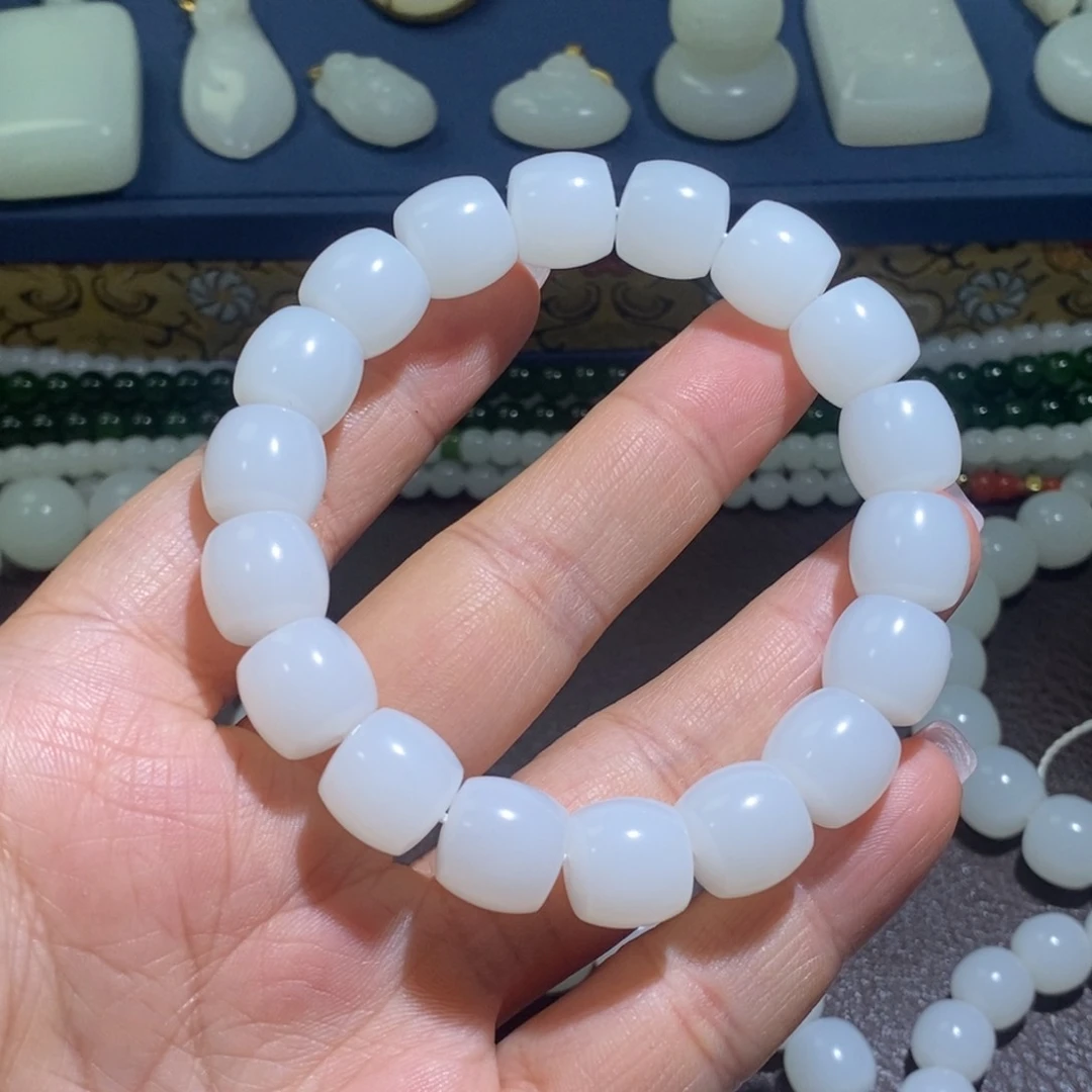 和田玉手链未镶嵌风***者