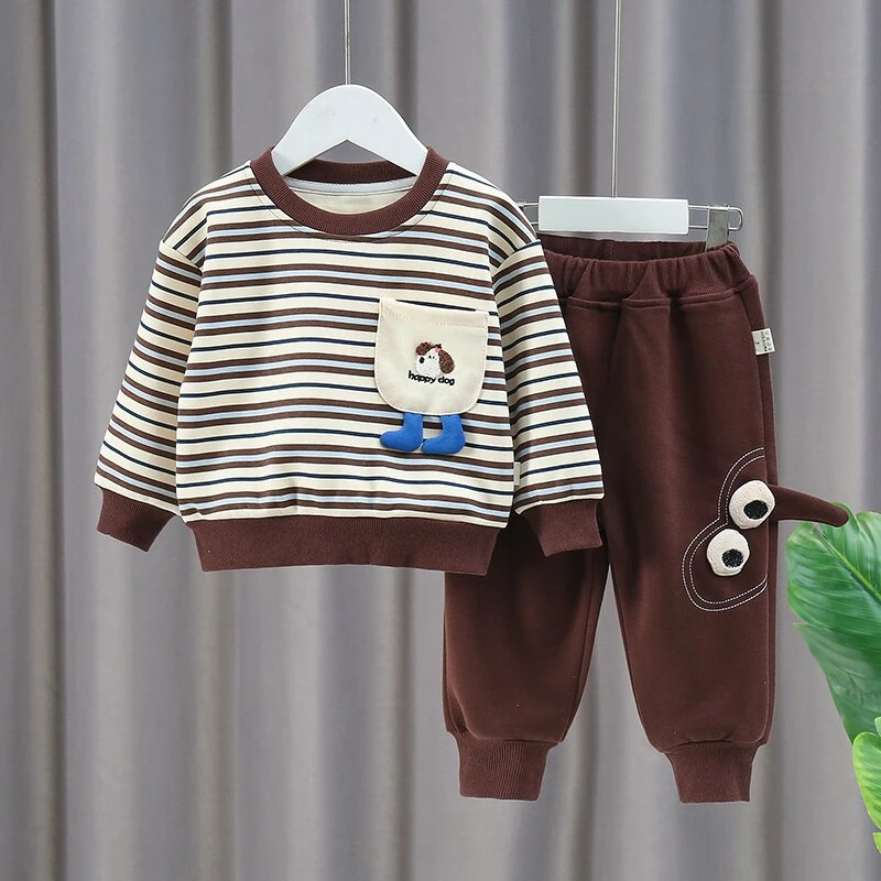 2025男童休闲韩系百搭套装洋气幼儿园两件套