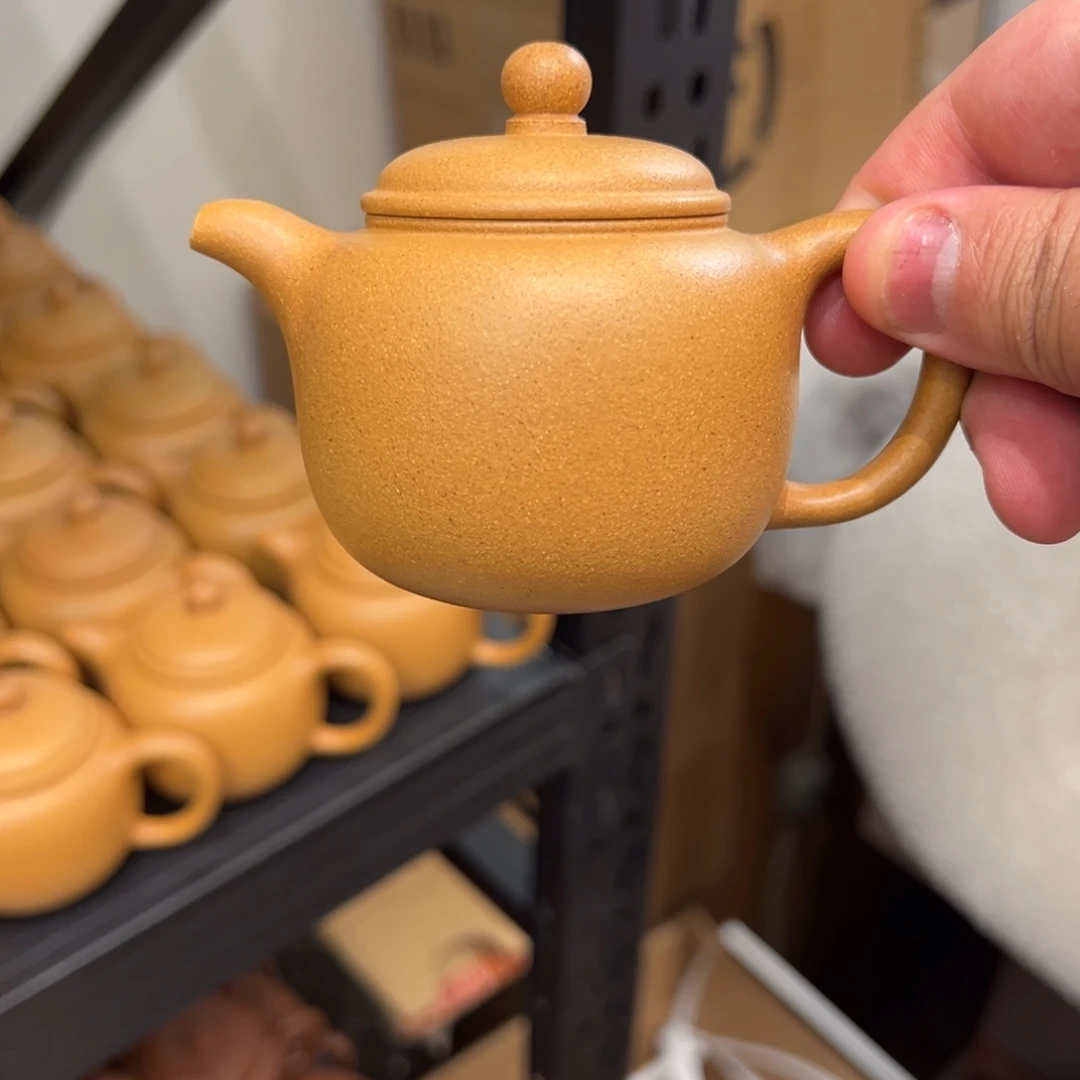 茶壶紫砂色差100cc黄金段匏尊