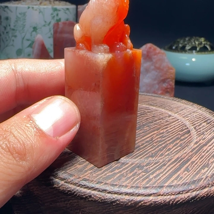 寿山石福集福寿山石印章