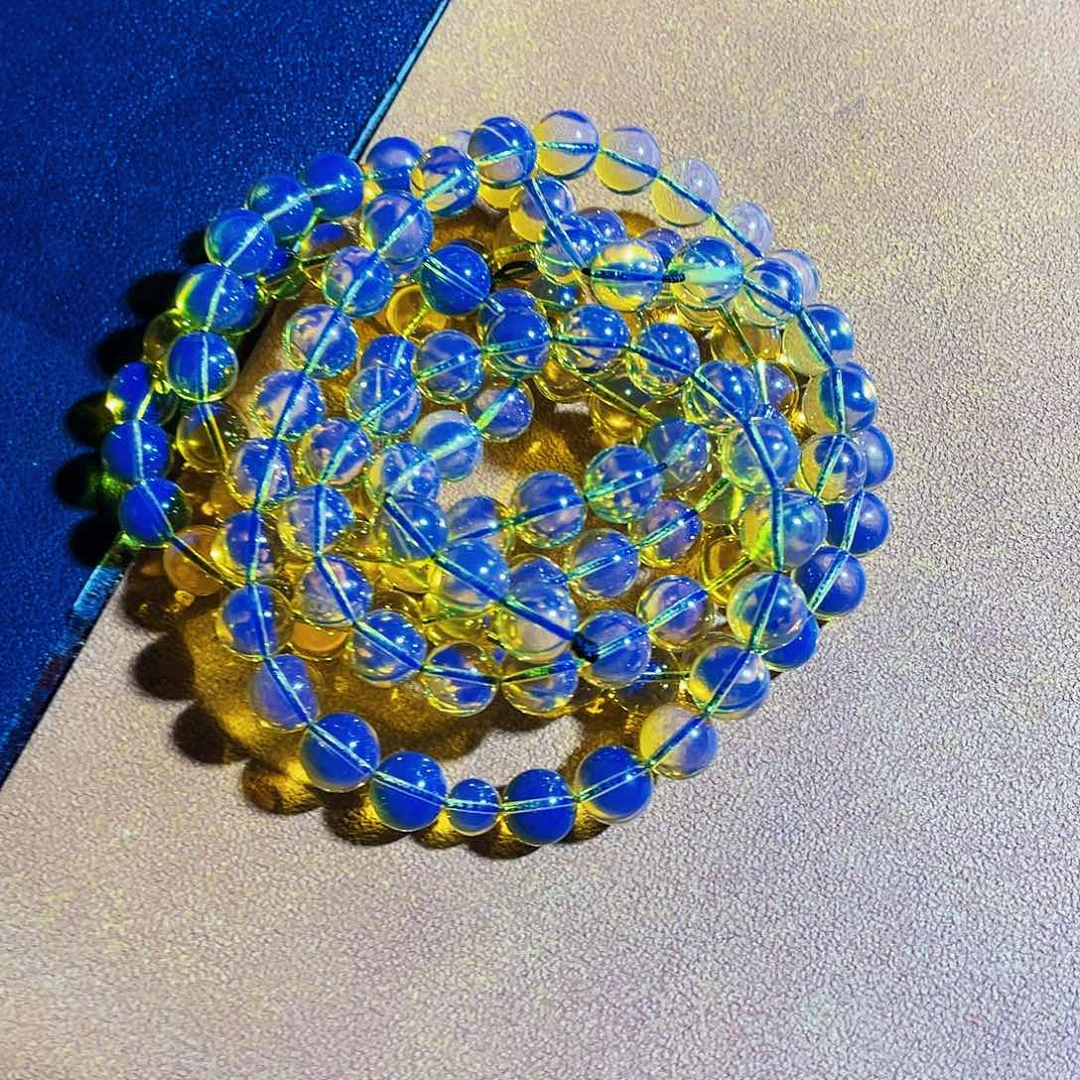 李****未镶嵌蓝珀裸石7加108净水毕业品质天空蓝