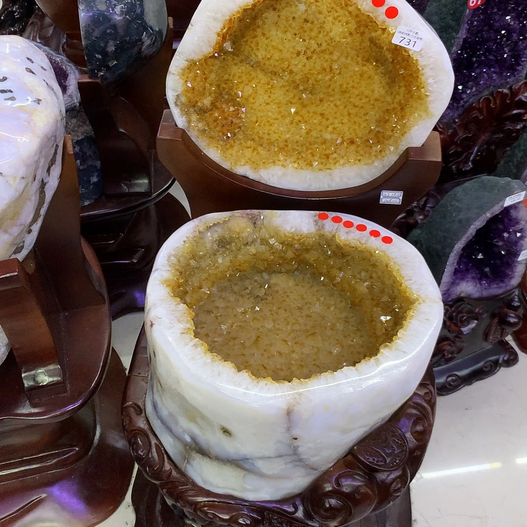 大型摆件（非配饰）水晶未镶嵌朱