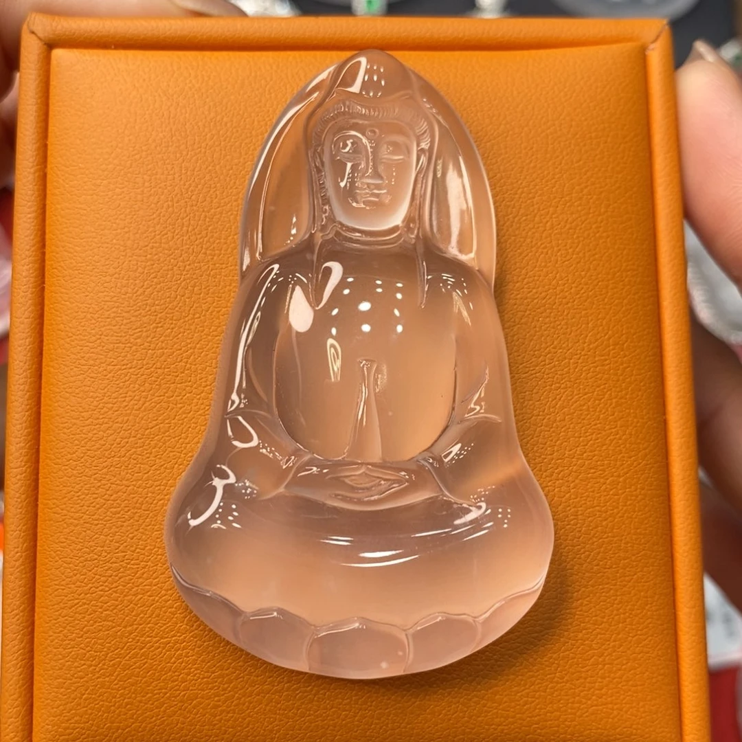 用***1石英质玉未镶嵌观音