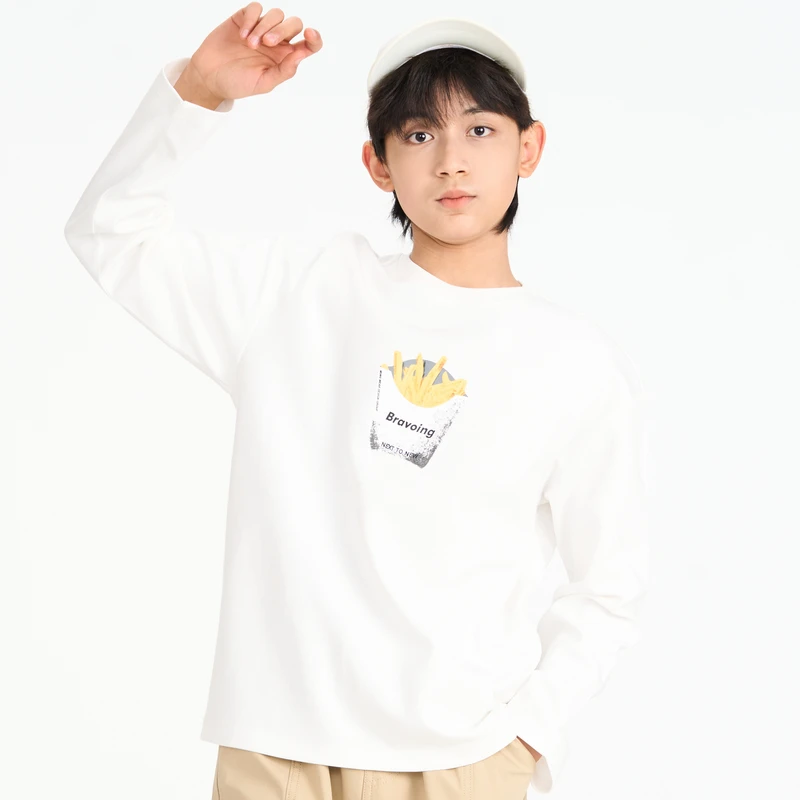 多多一上男中大童25春夏薄打底衫（150-170）5114A00X