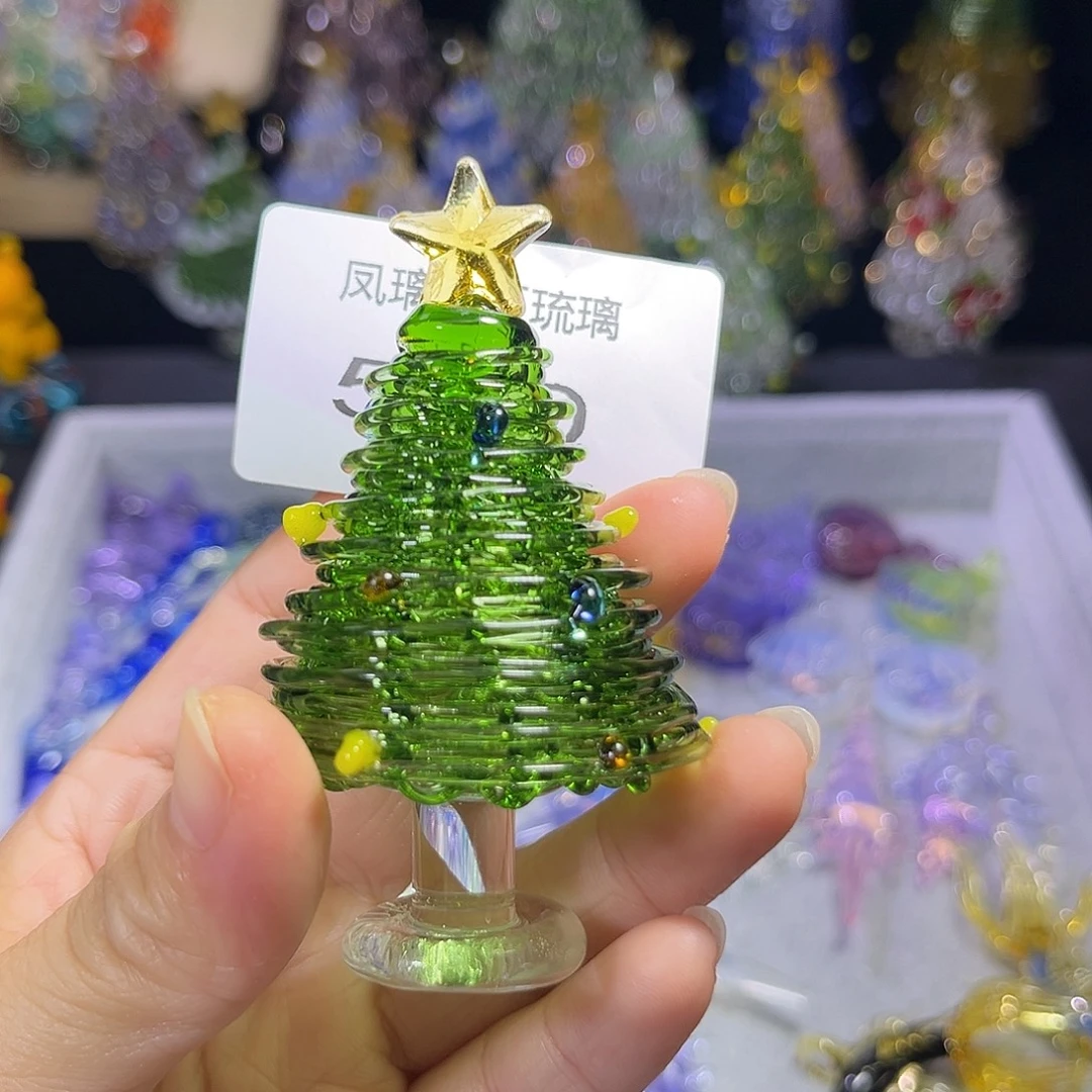吊坠（不含链）玻璃520圣诞树