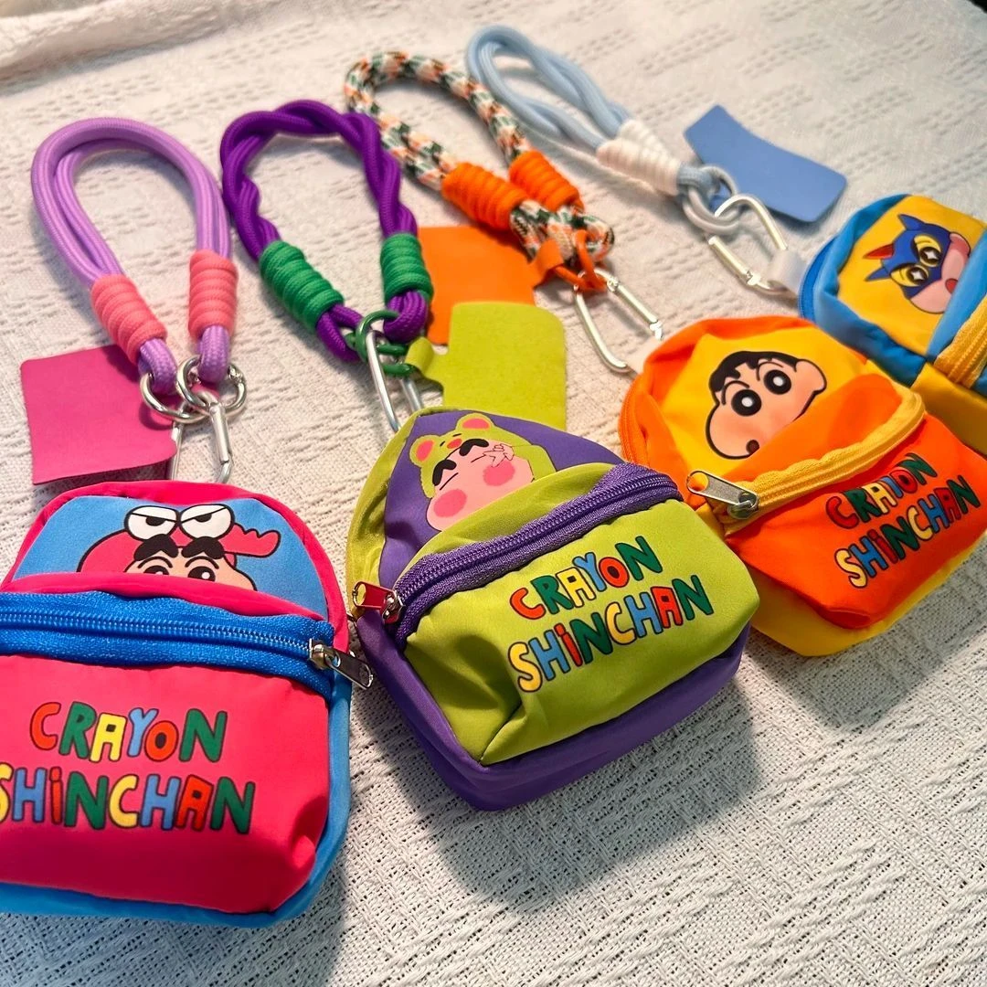 可放口红耳机零钱包小新爆款手机书包挂件背包防丢挂绳收纳袋EET