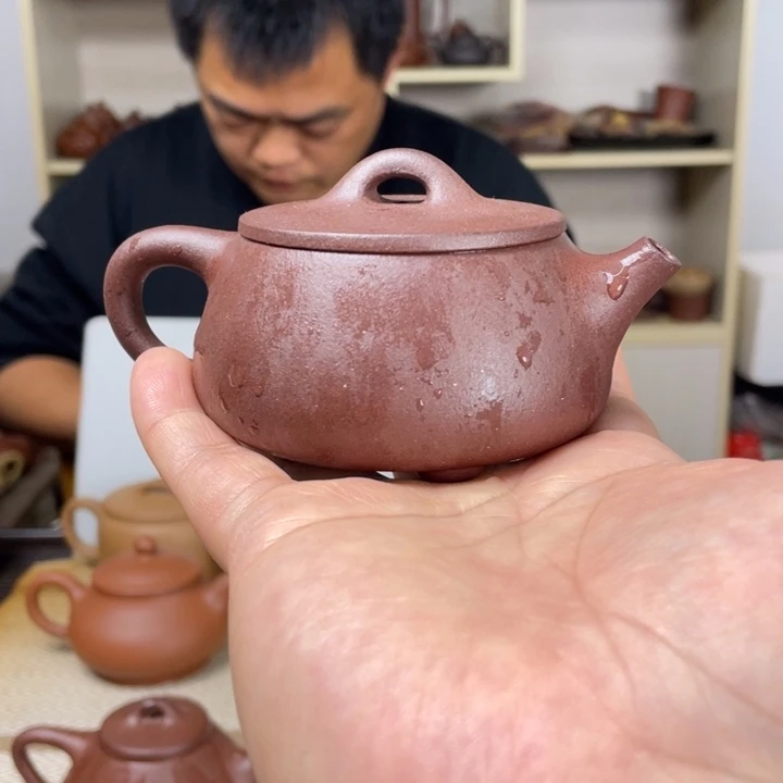 紫砂茶壶叶*五广口石瓢