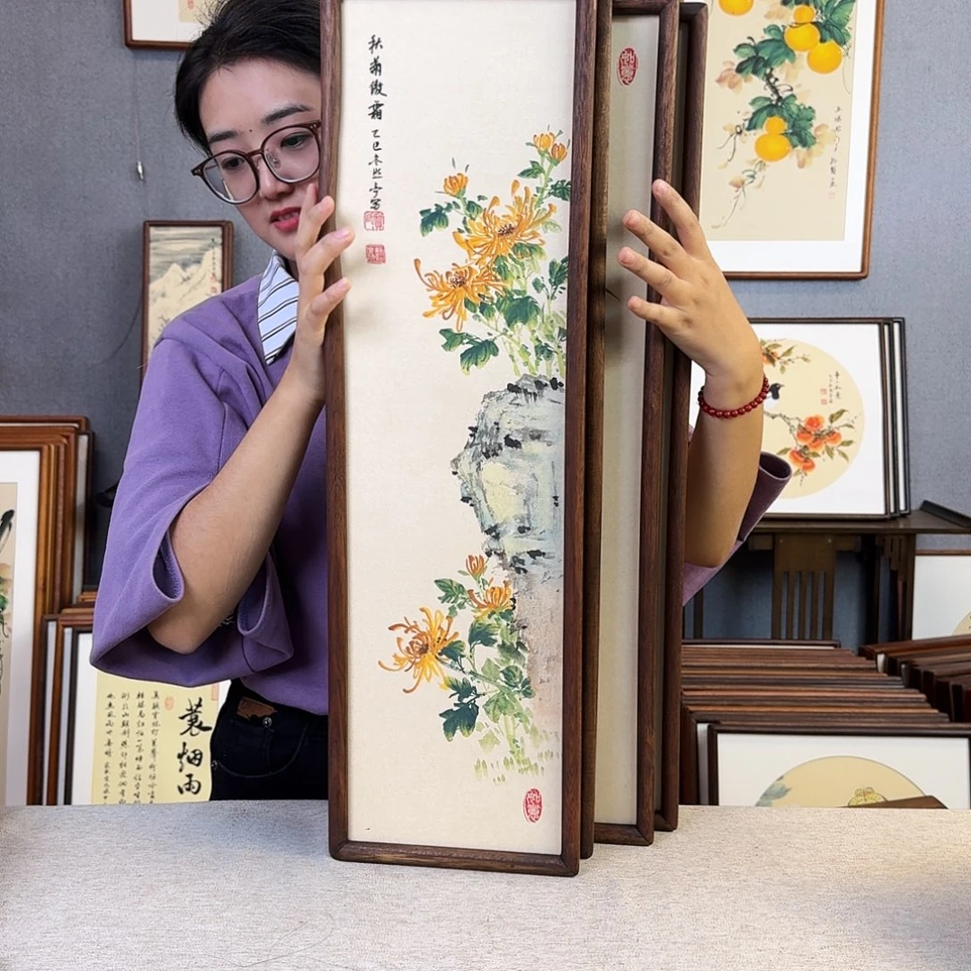 い***〃国画纯手绘，纯手写20×70厘米不带框