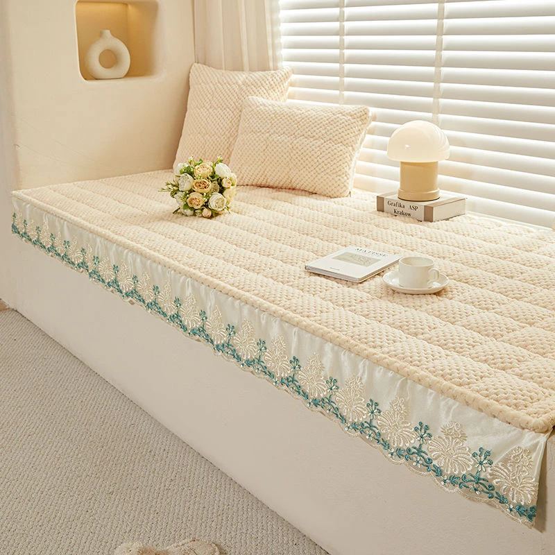 可定制加厚毛绒防滑飘窗垫窗台垫阳台垫子现代简约四季通用榻榻米