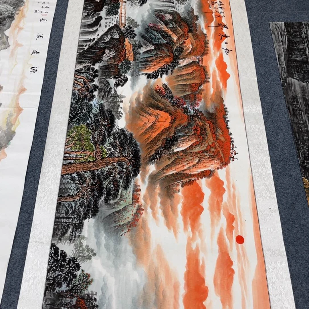 国画宣纸手绘，手工作品