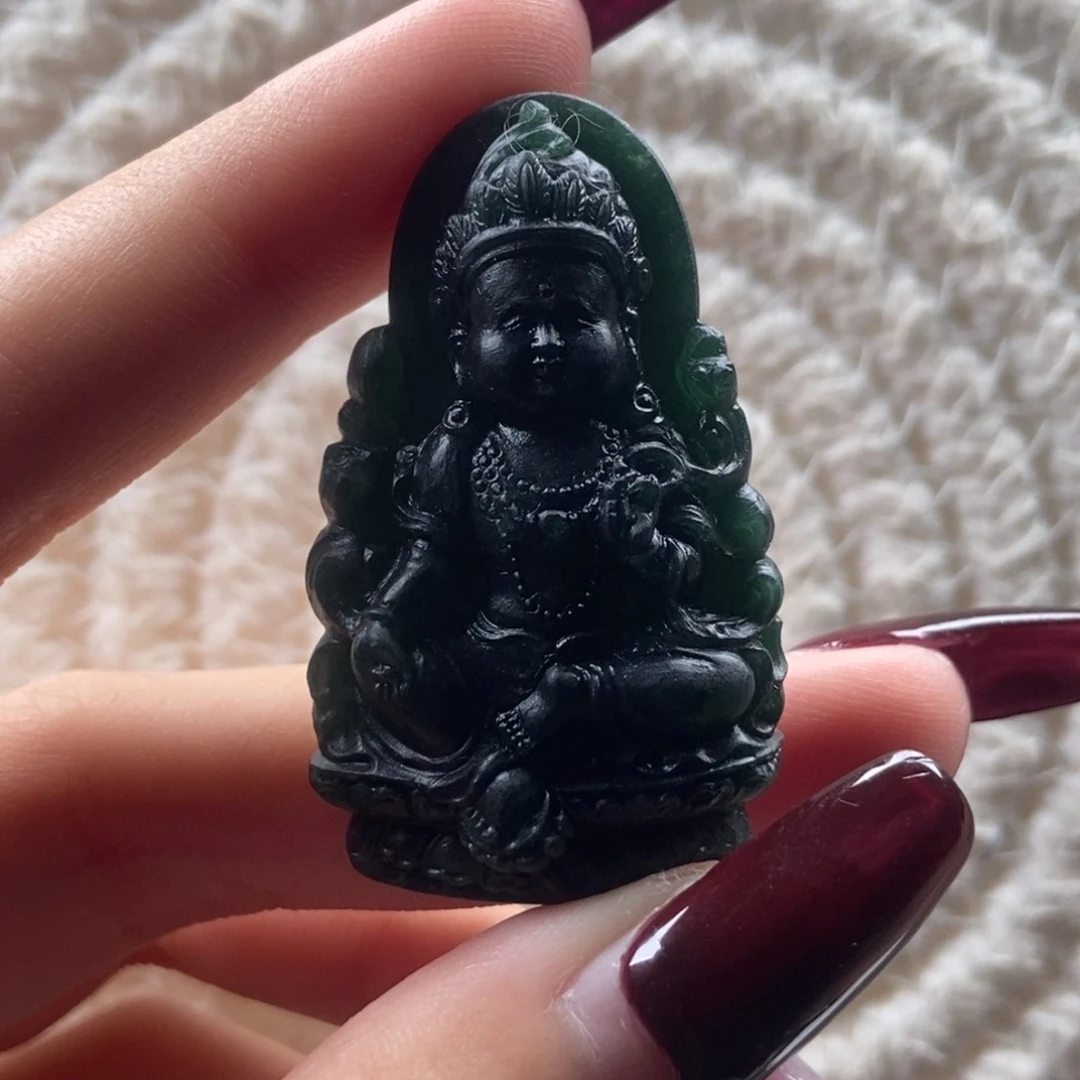 颈饰未镶嵌翡翠度母